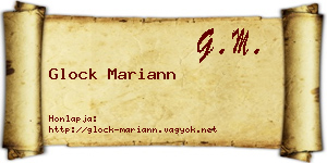 Glock Mariann névjegykártya